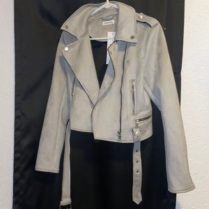 Grey Suede Jacket